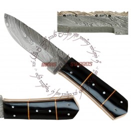 Rebel Wolf Future Ninja Forged Battle Ready Functional Damascus Steel Knife